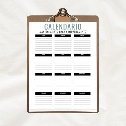 Checklist mantenimiento casa (Descarga Digital)